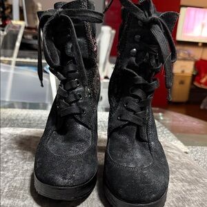 Stylish Black and seguence Boots